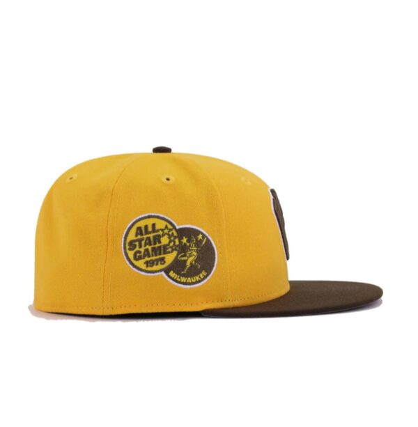 Milwaukee Brewers A's Gold Walnut 1975 All Star New era - Imagen 3