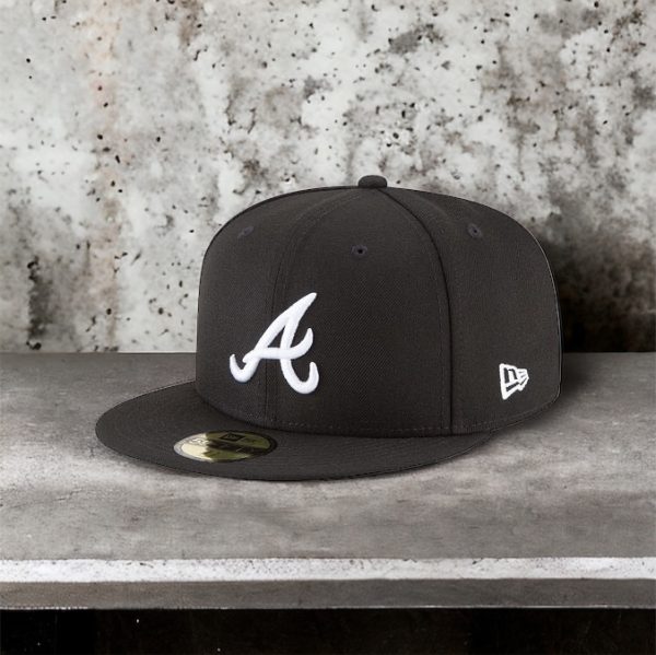 Atlanta braves Black & White 59Fifty - Imagen 3