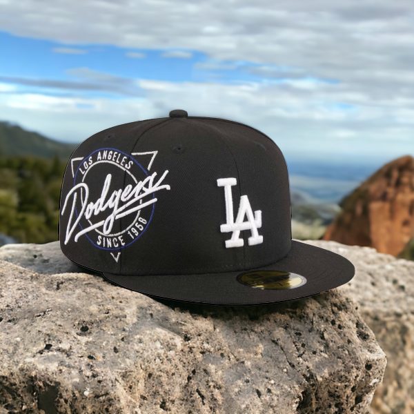 Los Ángeles Dodgers Black on White Neon